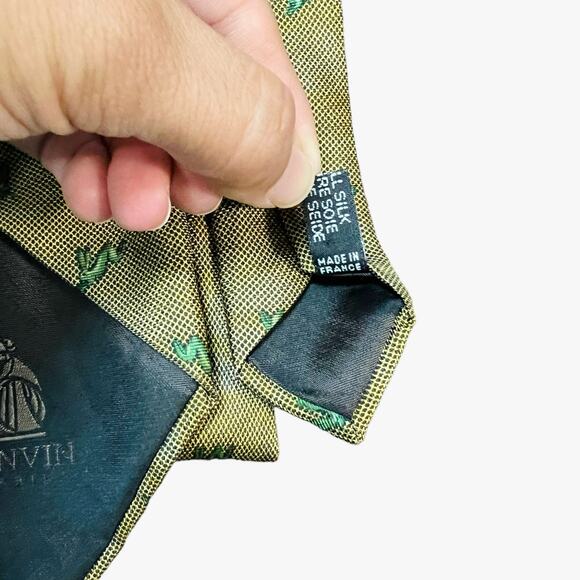 LANVIN Lot of 7 100% Silk Ties Made in Italy - Picture 7 of 12